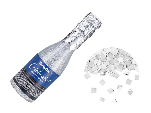 Grote foto champagne confetti cannon silver 20.5cm verzamelen overige verzamelingen