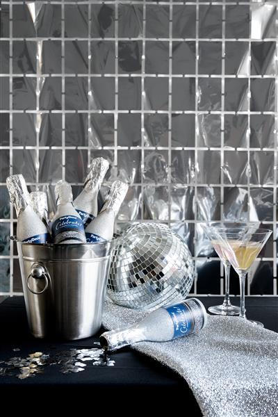 Grote foto champagne confetti cannon silver 20.5cm verzamelen overige verzamelingen