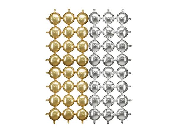Grote foto foil balloon backdrop double sided round gold silver 78x107 cm verzamelen overige verzamelingen