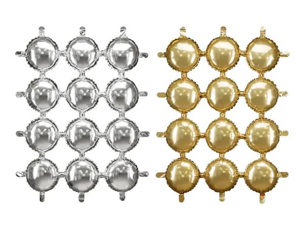 Grote foto foil balloon backdrop double sided round gold silver 78x107 cm verzamelen overige verzamelingen