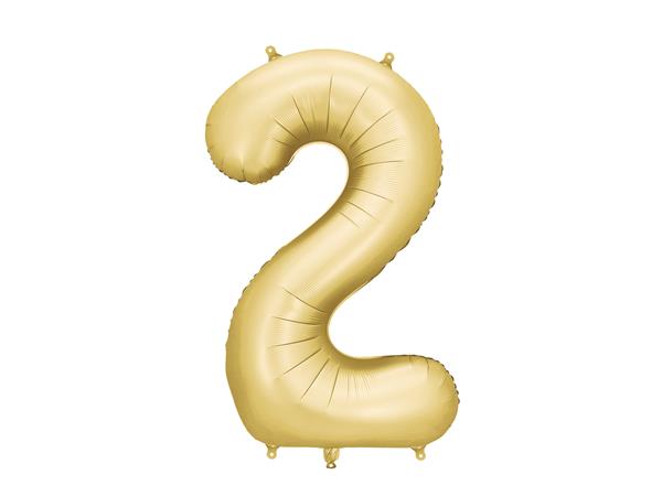 Grote foto foil balloon number 2 86 cm gold verzamelen overige verzamelingen