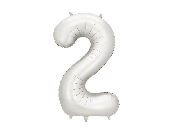 Grote foto foil balloon number 2 86 cm silver verzamelen overige verzamelingen