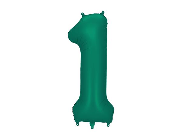 Grote foto foil balloon number 1 86cm bottle green verzamelen overige verzamelingen