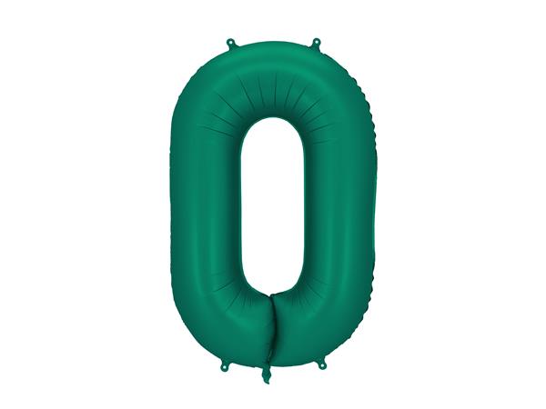 Grote foto foil balloon number 0 86cm bottle green verzamelen overige verzamelingen