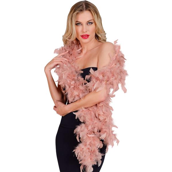Grote foto boa antiek roze 180 cm 80 gram verzamelen overige verzamelingen