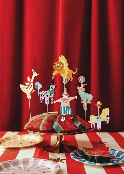 Grote foto decoraties voor muffins circus 9 11 5 cm mix verzamelen overige verzamelingen