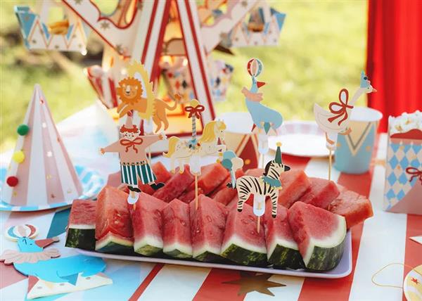 Grote foto decoraties voor muffins circus 9 11 5 cm mix verzamelen overige verzamelingen