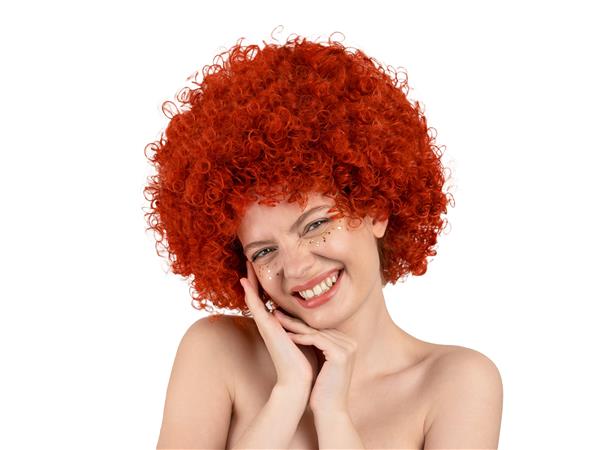 Grote foto afro pruik rood verzamelen overige verzamelingen