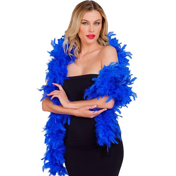 Grote foto boa blauw 180 cm 80 gram verzamelen overige verzamelingen