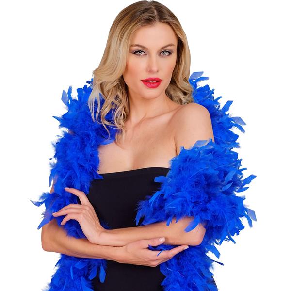 Grote foto boa blauw 180 cm 80 gram verzamelen overige verzamelingen