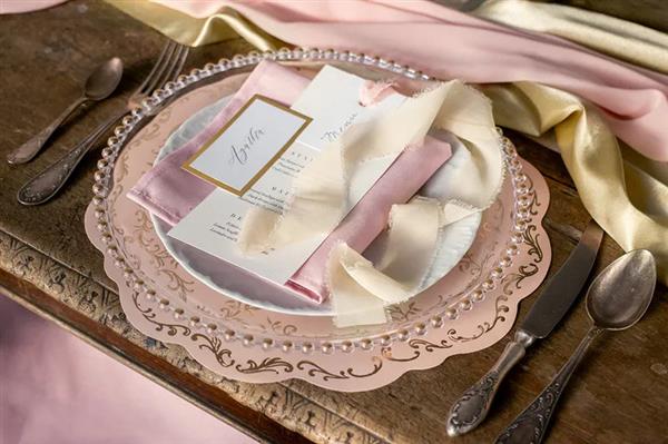 Grote foto placemats met ornament vuilroze verzamelen overige verzamelingen