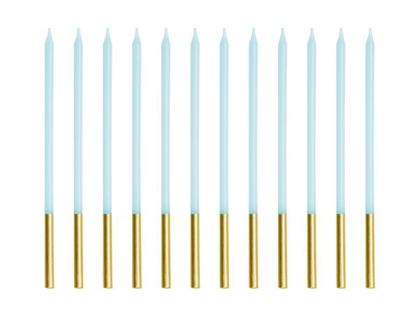 Grote foto plain birthday candles light blue 14 cm verzamelen overige verzamelingen
