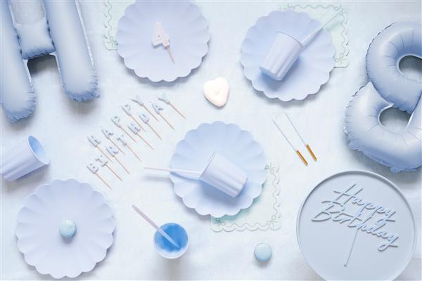 Grote foto birthday candles happy birthday 2.5 cm light blue verzamelen overige verzamelingen