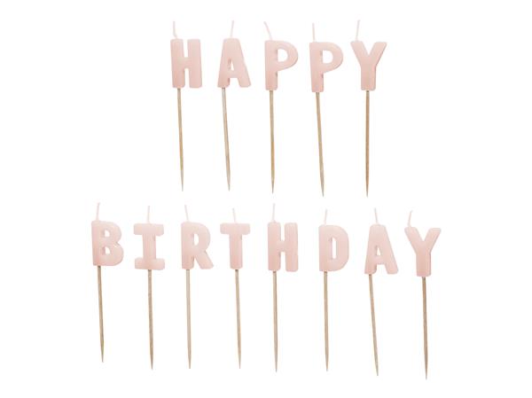Grote foto birthday candles happy birthday 2.5 cm pink verzamelen overige verzamelingen