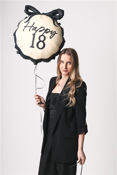Grote foto folieballon pastille happy 18 47x53 cm mix verzamelen overige verzamelingen