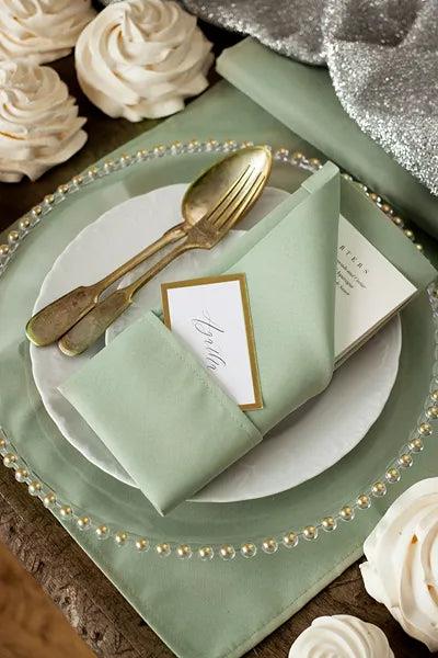 Grote foto fabric napkins sage 35 x 35cm verzamelen overige verzamelingen