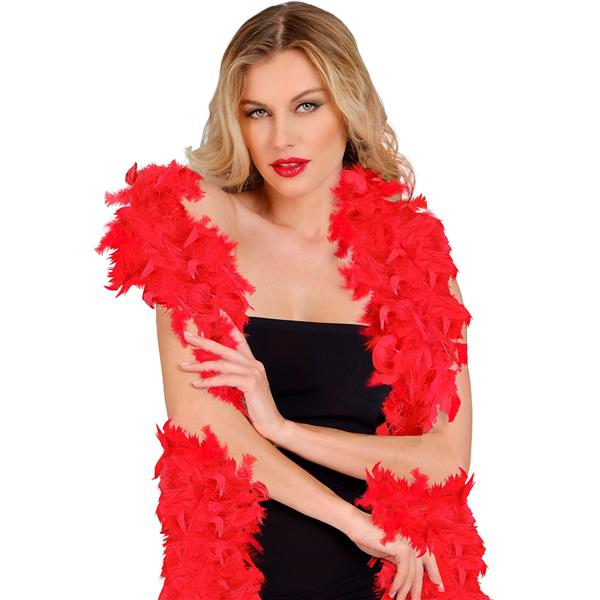 Grote foto boa rood 180 cm 80 gram verzamelen overige verzamelingen