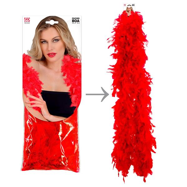 Grote foto boa rood 180 cm 80 gram verzamelen overige verzamelingen