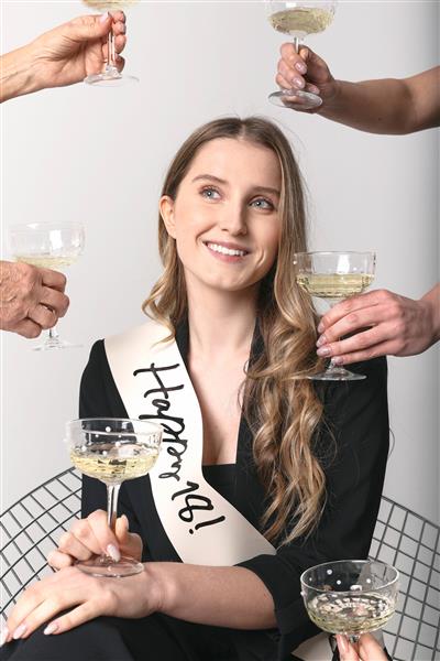 Grote foto happy 18 sash cream 76 cm verzamelen overige verzamelingen