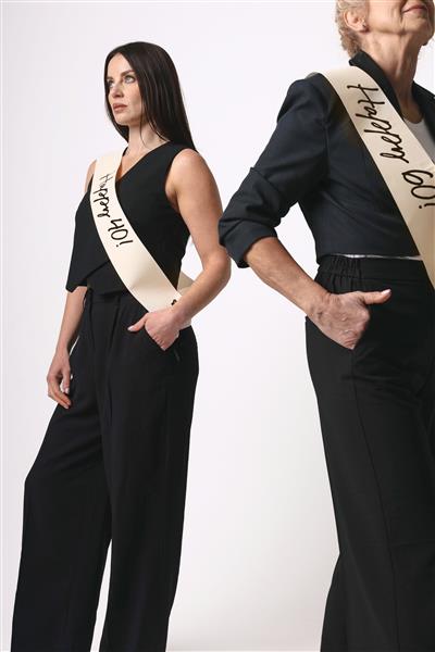 Grote foto happy 40 sash cream 76 cm verzamelen overige verzamelingen