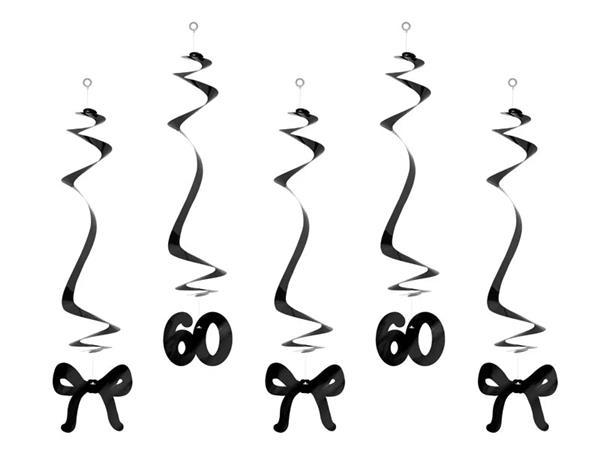 Grote foto birthday swirls for the 60th birthday with bows black 50 cm verzamelen overige verzamelingen