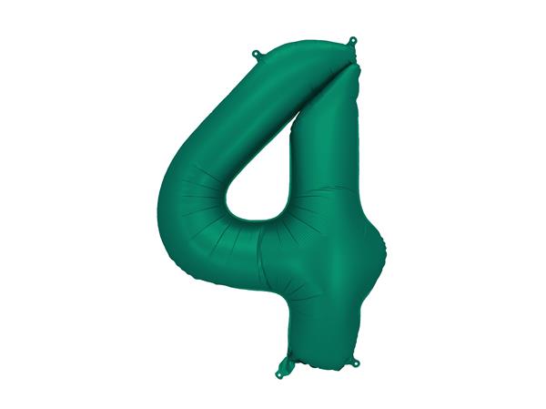 Grote foto foil balloon number 4 86cm bottle green verzamelen overige verzamelingen