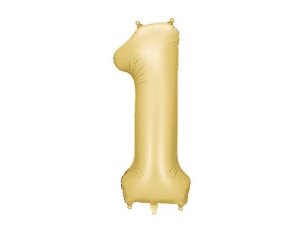 Grote foto foil balloon number 1 86 cm gold verzamelen overige verzamelingen