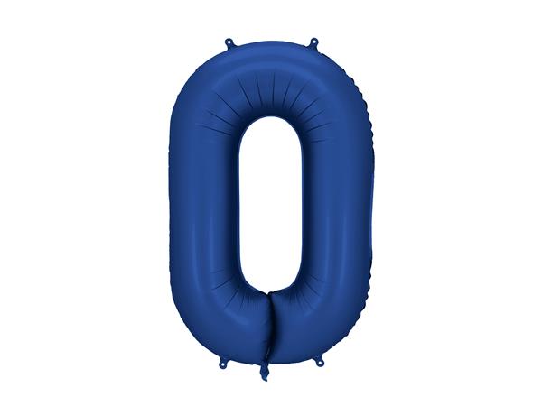 Grote foto foil balloon number 0 86cm navy verzamelen overige verzamelingen