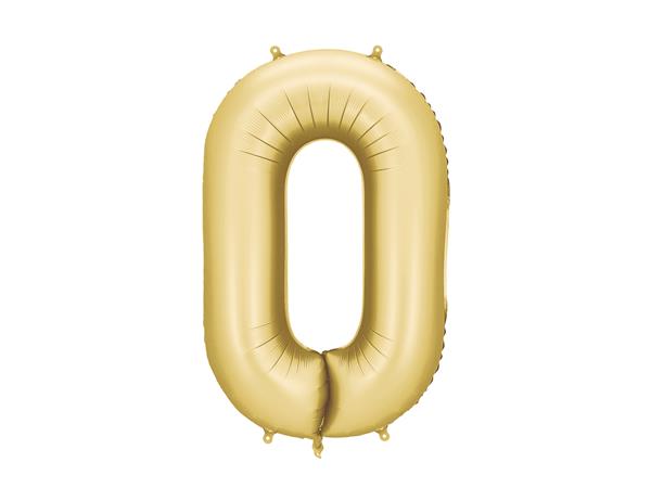 Grote foto foil balloon number 0 86 cm gold verzamelen overige verzamelingen
