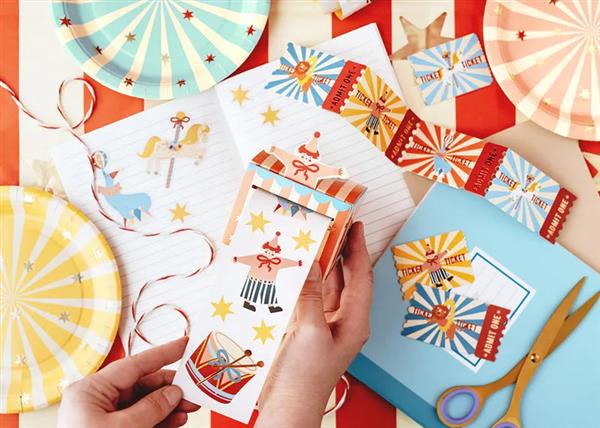 Grote foto circus stickers mix verzamelen overige verzamelingen