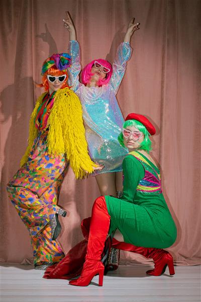 Grote foto cleopatra pruik neonroze verzamelen overige verzamelingen