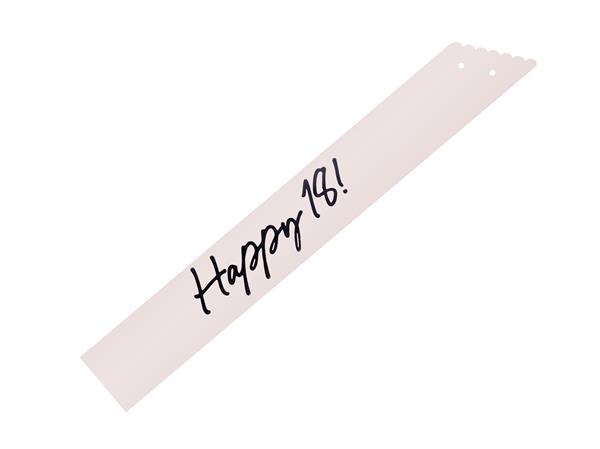 Grote foto happy 18 sash cream 76 cm verzamelen overige verzamelingen