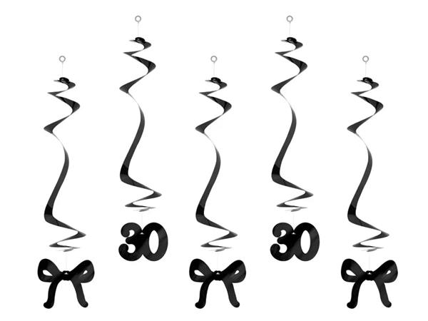 Grote foto birthday swirls for the 30th birthday with bows black 50 cm verzamelen overige verzamelingen