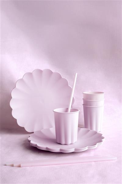 Grote foto plastic plates frill 22 x 22 cm violet verzamelen overige verzamelingen
