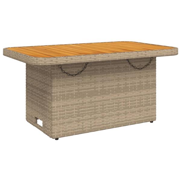 Grote foto vidaxl 2 delige loungeset met kussens poly rattan beige tuin en terras tuinmeubelen