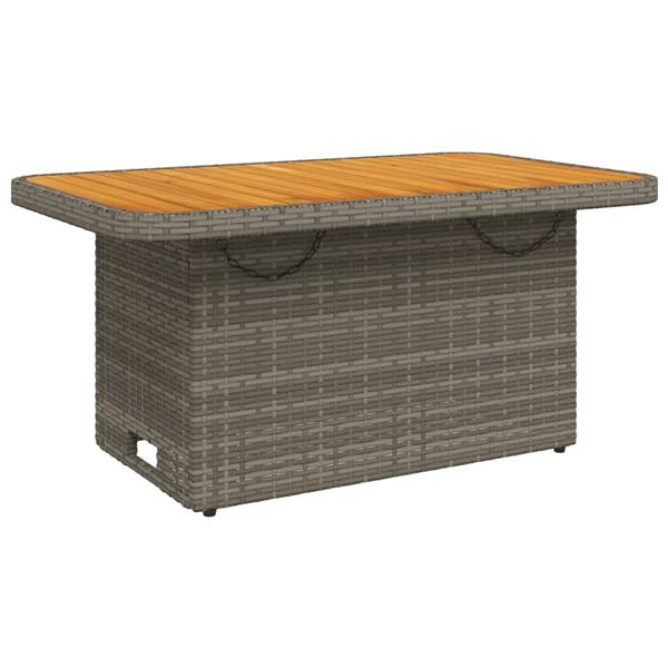 Grote foto vidaxl 2 delige loungeset met kussens poly rattan grijs tuin en terras tuinmeubelen