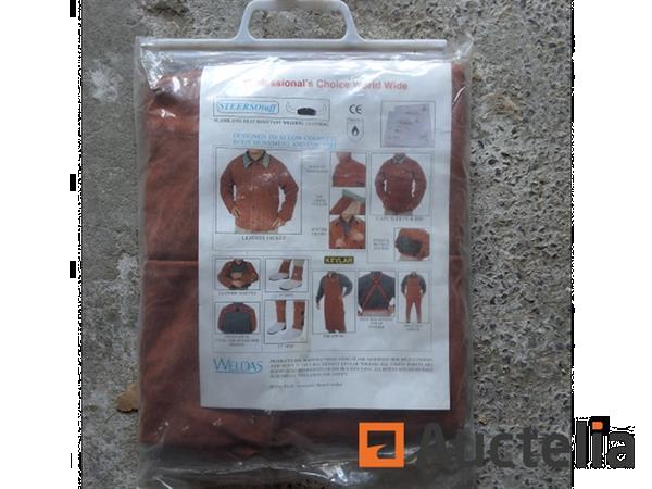 Grote foto lava brown weldas bib apron lasshort 03 093 doe het zelf en verbouw ijzerwaren en bevestigingsmiddelen
