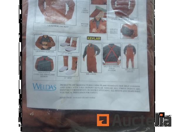 Grote foto lava brown weldas bib apron lasshort 03 093 doe het zelf en verbouw ijzerwaren en bevestigingsmiddelen