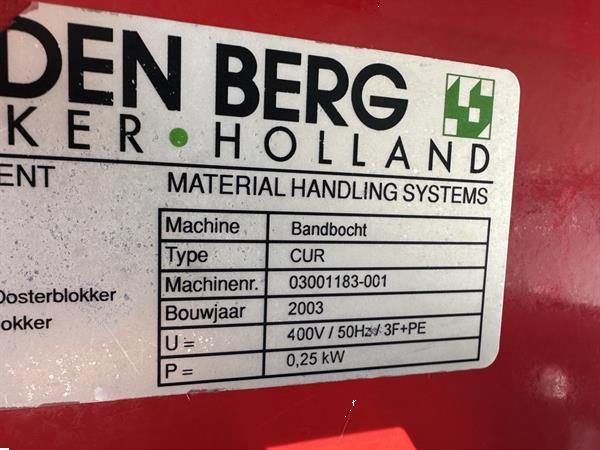 Grote foto van den berg cur 100 bochtband 100cm agrarisch transportbanden