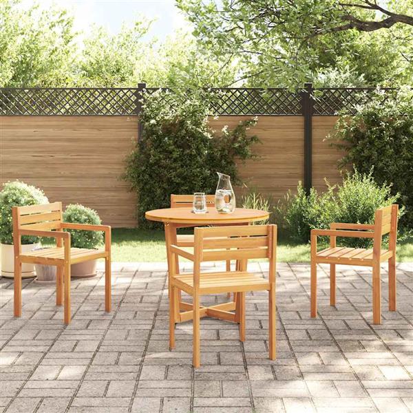 Grote foto vidaxl tuinstoelen 4 stuks 50x53x80 cm massief acaciahout tuin en terras tuinmeubelen