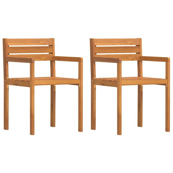 Grote foto vidaxl tuinstoelen 2 st 50x53x80 cm massief acaciahout tuin en terras tuinmeubelen