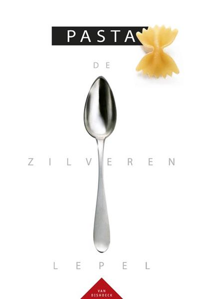 Grote foto de zilveren lepel pasta boeken kookboeken