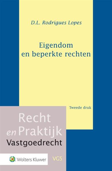 Grote foto eigendom en beperkte rechten recht en praktijk vastgoedrecht vg5 boeken wetenschap