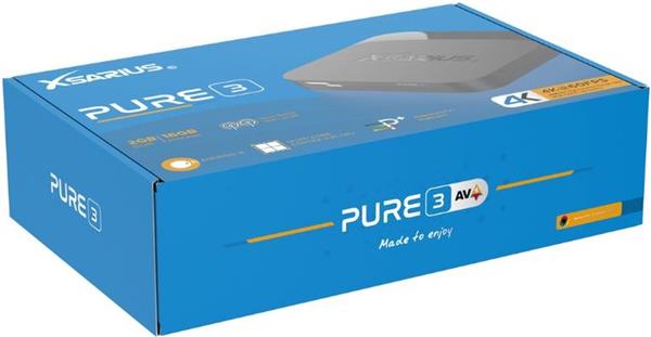 Grote foto xsarius pure 3 uhd 4k android 11 media player telecommunicatie zenders en ontvangers