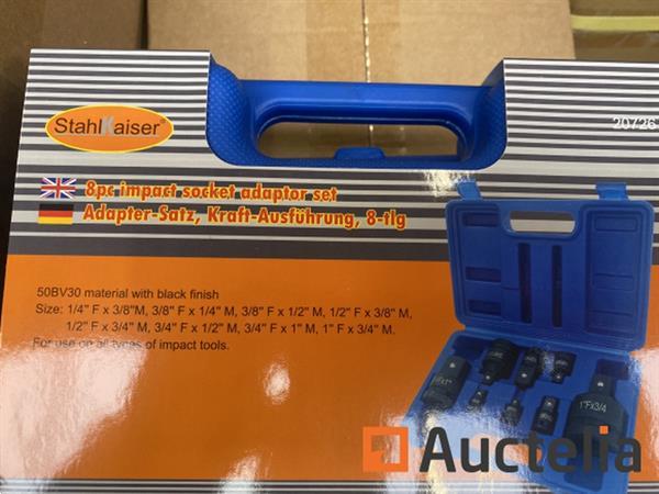 Grote foto 8 delige krachtdop adapter set doe het zelf en verbouw ijzerwaren en bevestigingsmiddelen