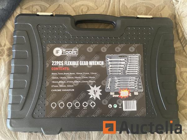 Grote foto 22 delige flexibele ringratel steeksleutel set 6 32mm doe het zelf en verbouw ijzerwaren en bevestigingsmiddelen