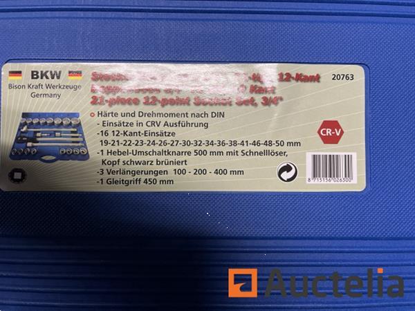 Grote foto 21 delige multi doppen set 3 4 19 50mm doe het zelf en verbouw ijzerwaren en bevestigingsmiddelen