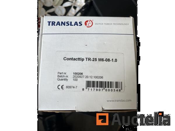 Grote foto doos a 100 x contacttip translas tr 25 m6 08 1.0 doe het zelf en verbouw ijzerwaren en bevestigingsmiddelen