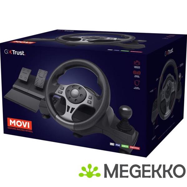 Grote foto trust gxt 289 movi zwart usb stuurwiel pedalen computers en software overige computers en software