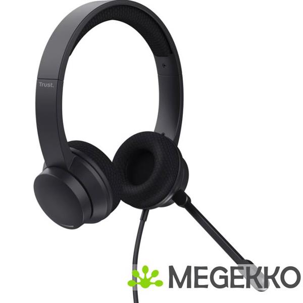 Grote foto trust ayda enc headset zwart audio tv en foto koptelefoons